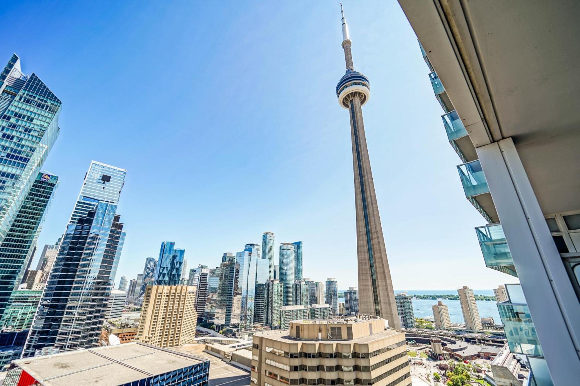Chol Furnished Suites Heart Of Downtown Toronto, 2 Beds, Free Parking, Cn Tower View Exterior foto